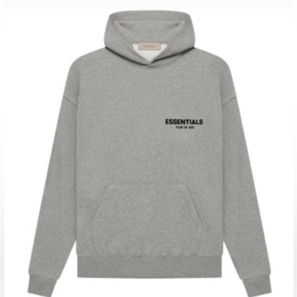 Fear of God Essentials Hoodie Pullover Dark Oatmeal Small NWOT
